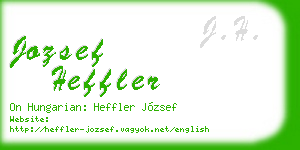 jozsef heffler business card